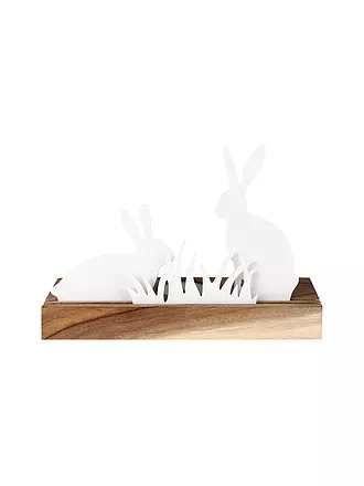 RAEDER | Lichtobjekt HASENWIESE 20x7x14cm Weiss | 